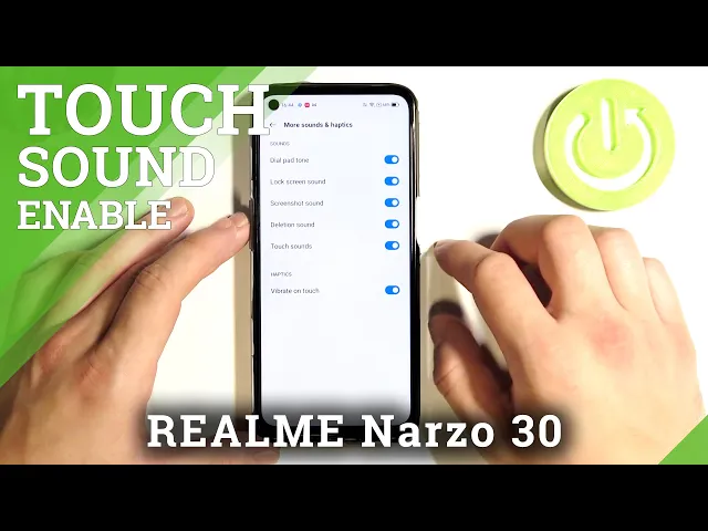 Video thumbnail for How to Manage Touch Sounds in REALME Narzo 30 - Open Sound Settings