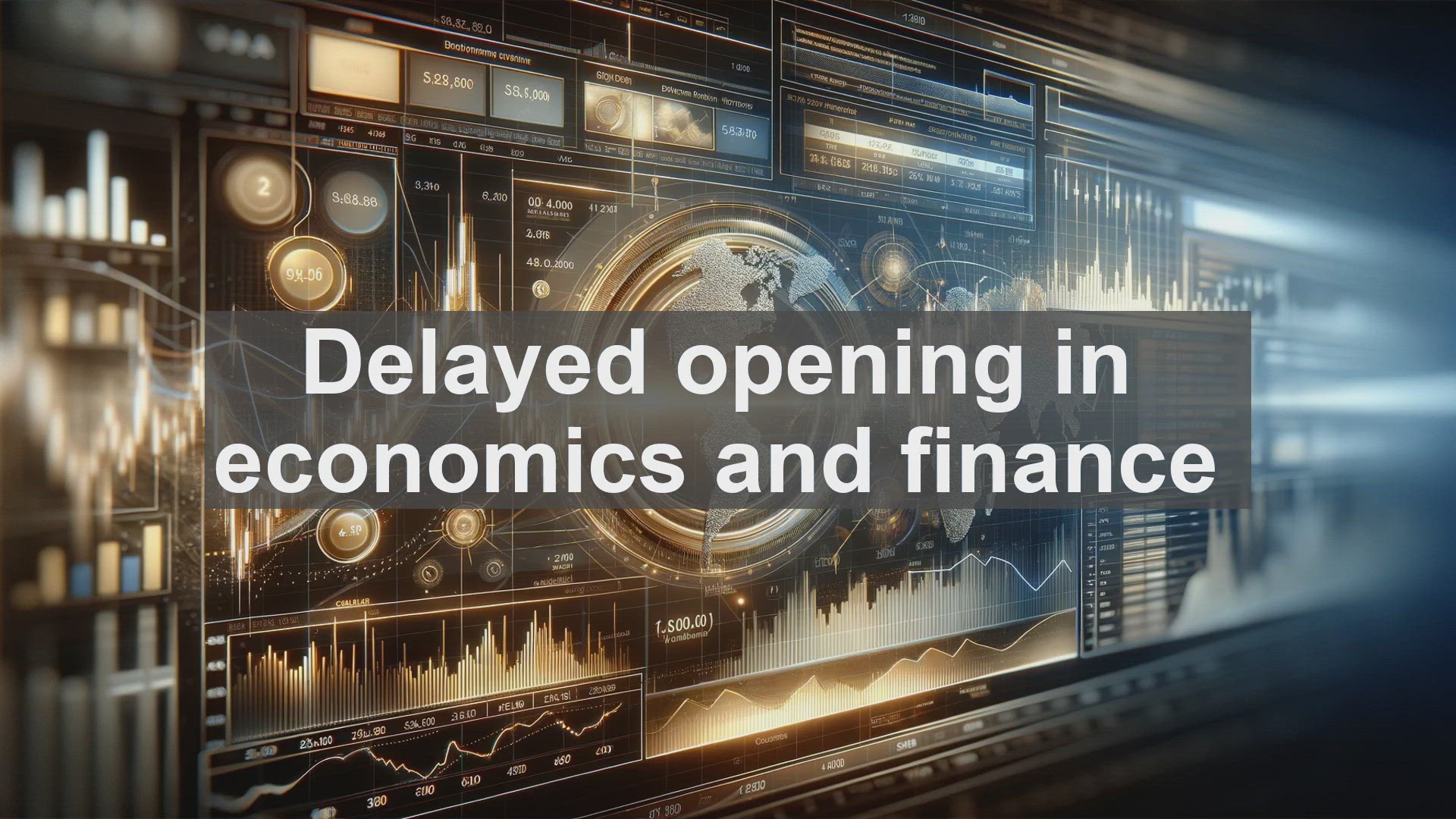 'Video thumbnail for Delayed opening in economics and finance'