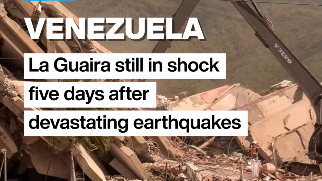 Video thumbnail for Venezuela: La Guaira still in shock five days after devastating earthquakes
