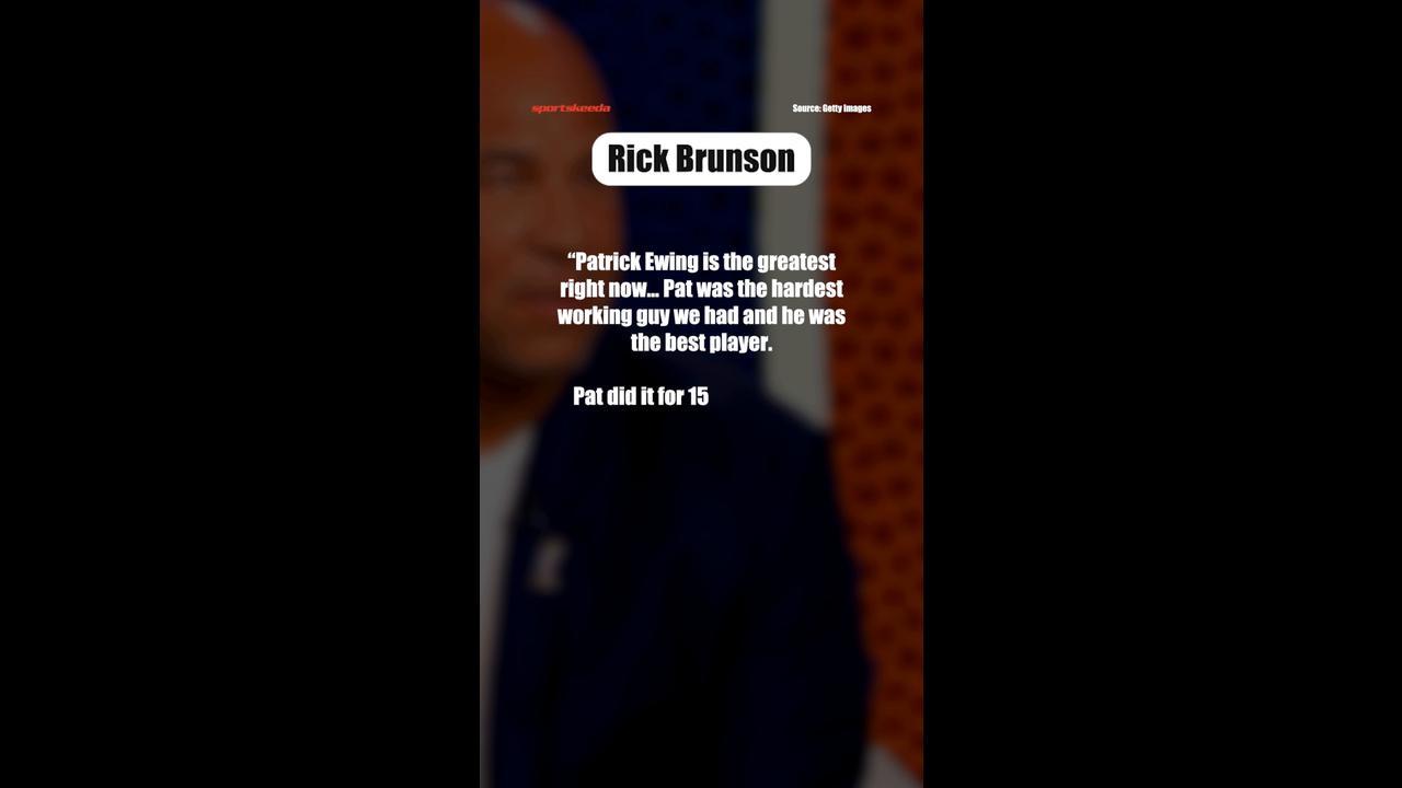 Video thumbnail for Rick Brunson SHUTS DOWN Jalen Brunson Knicks GOAT Debate After NBA Title