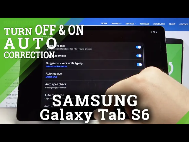 Video thumbnail for How to Enter Auto Correction Options in SAMSUNG Galaxy Tab S6 – Auto Correction Settings