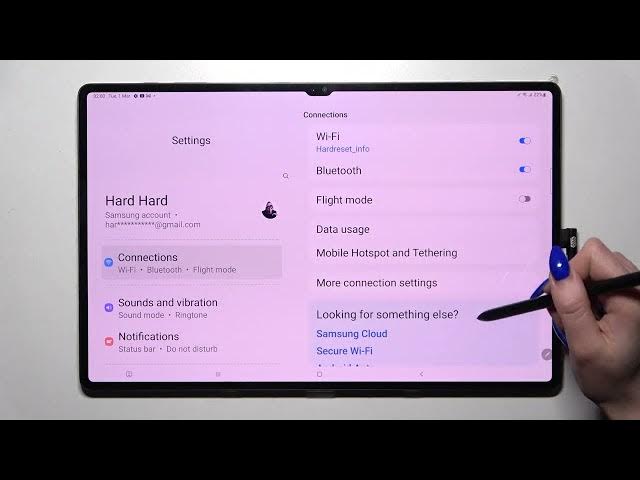 Video thumbnail for Samsung Galaxy Tab S8 Ultra - How To Connect Printer