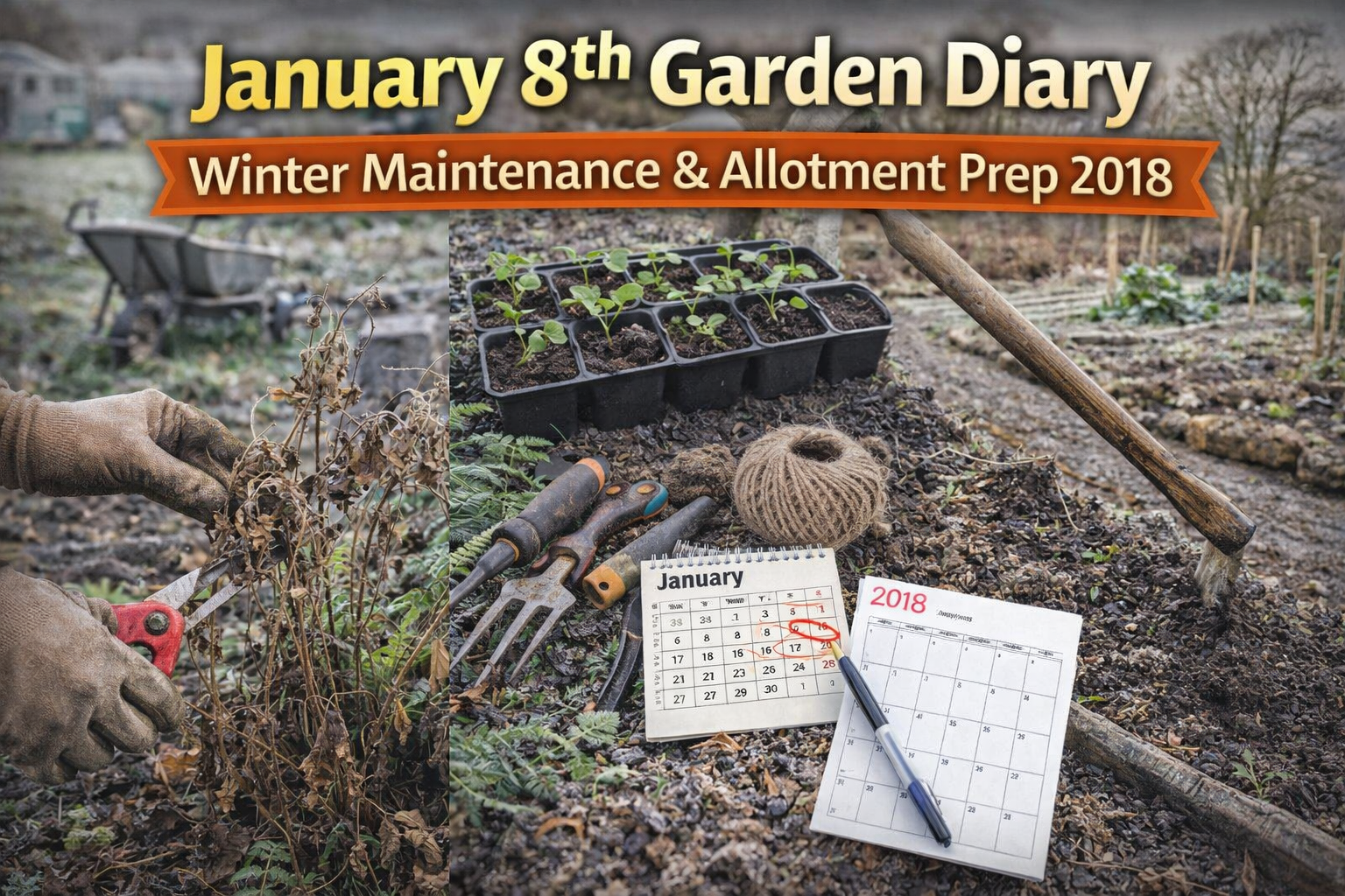 Video thumbnail for January 8th Garden Diary | Winter Maintenance & Allotment Prep 2018