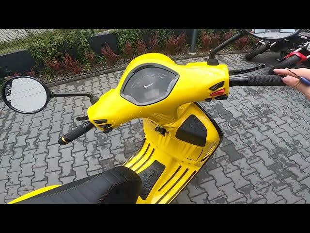 Video thumbnail for How to Lock Steering Wheel in Vespa GTS ( 2005 - now ) | Secure the Vespa