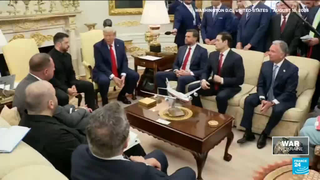 Video thumbnail for Europeans push for stronger deal for Ukraine as Geneva talks continue