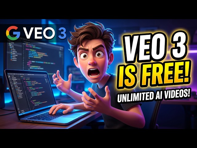 Video thumbnail for Google VEO 3 Is FREE Again! Create Unlimited AI Videos Now | 100% Working Method