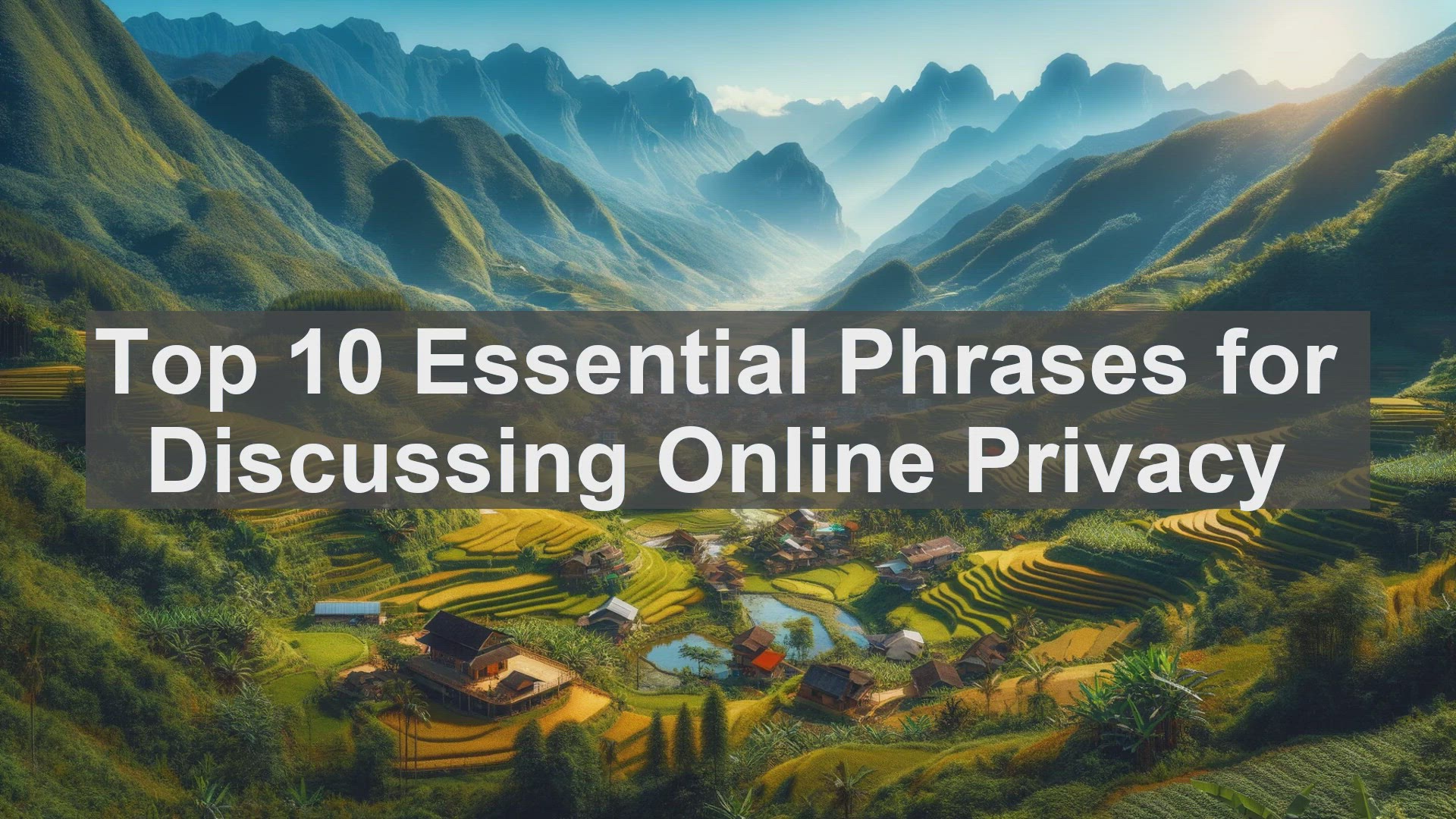 'Video thumbnail for Top 10 Essential Phrases for Discussing Online Privacy'