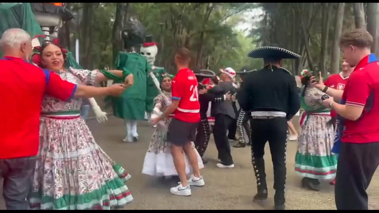 Video thumbnail for Mexico: Mexico Czechia Fans Gather Before Match 6.