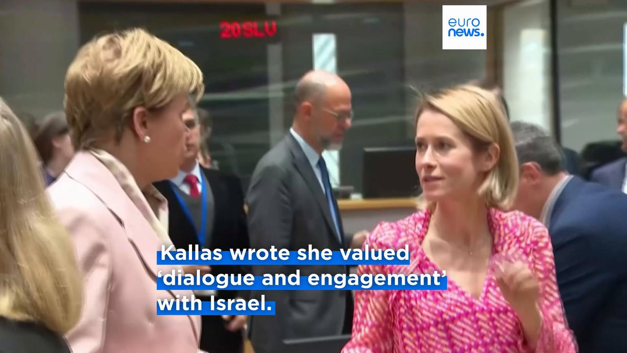 Video thumbnail for Kaja Kallas responds after Israeli foreign minister says he will 'sever all contact' with her