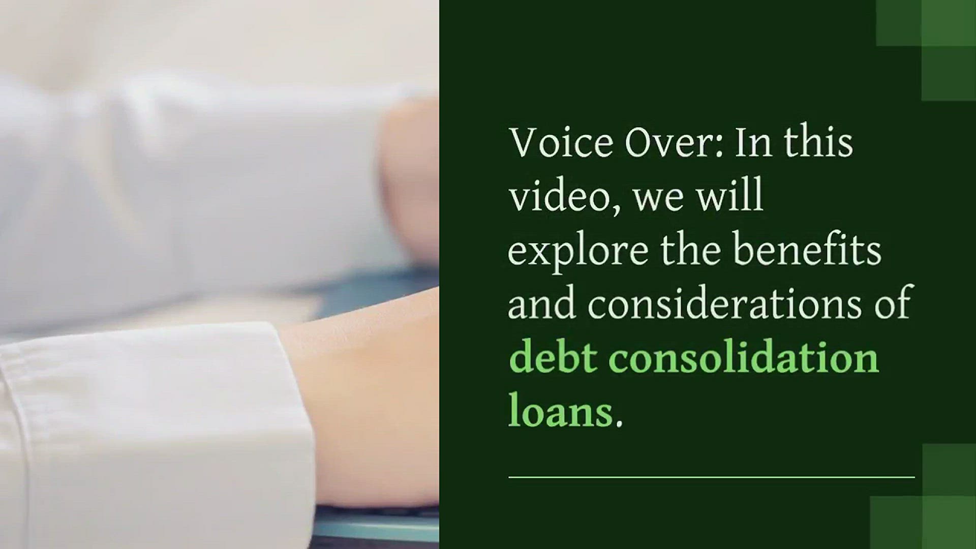 Video thumbnail for Debt Consolidation Loan - A Practical Solution to Overcome Financial Struggles