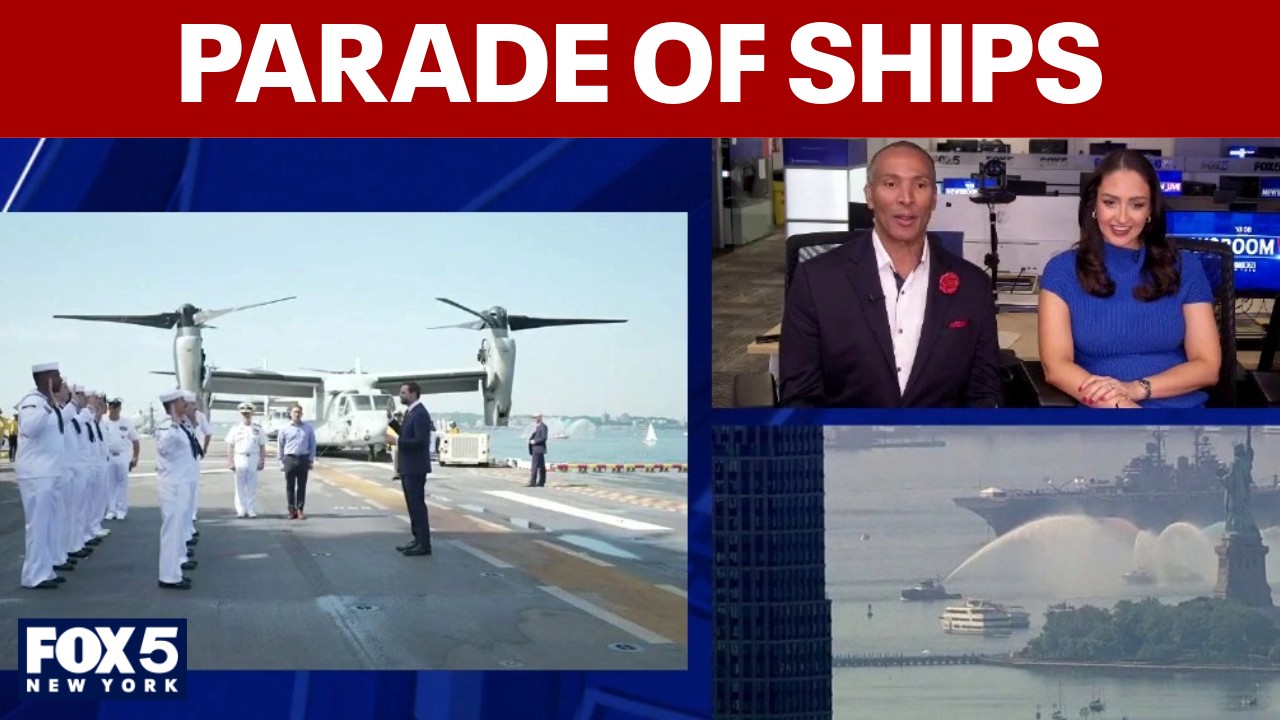 Video thumbnail for July 4th: Talking Parade of Ships in Hudson River, weekend weather forecast