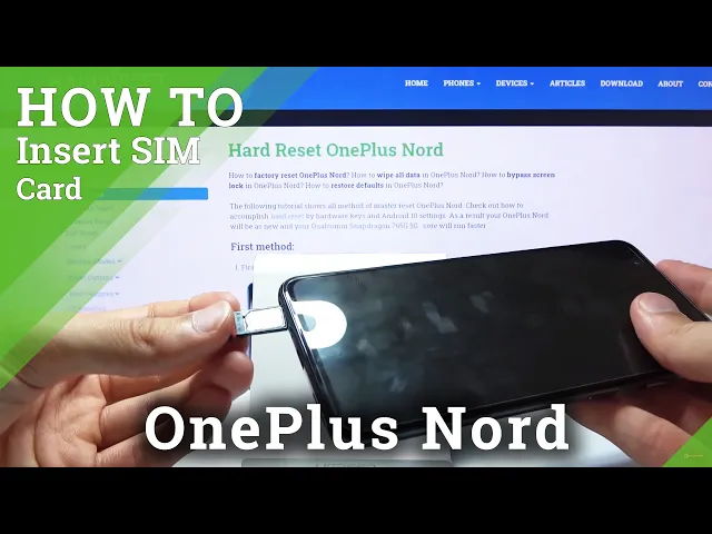 Video thumbnail for How to Insert Nano SIM to OnePlus Nord – Find SIM Slot