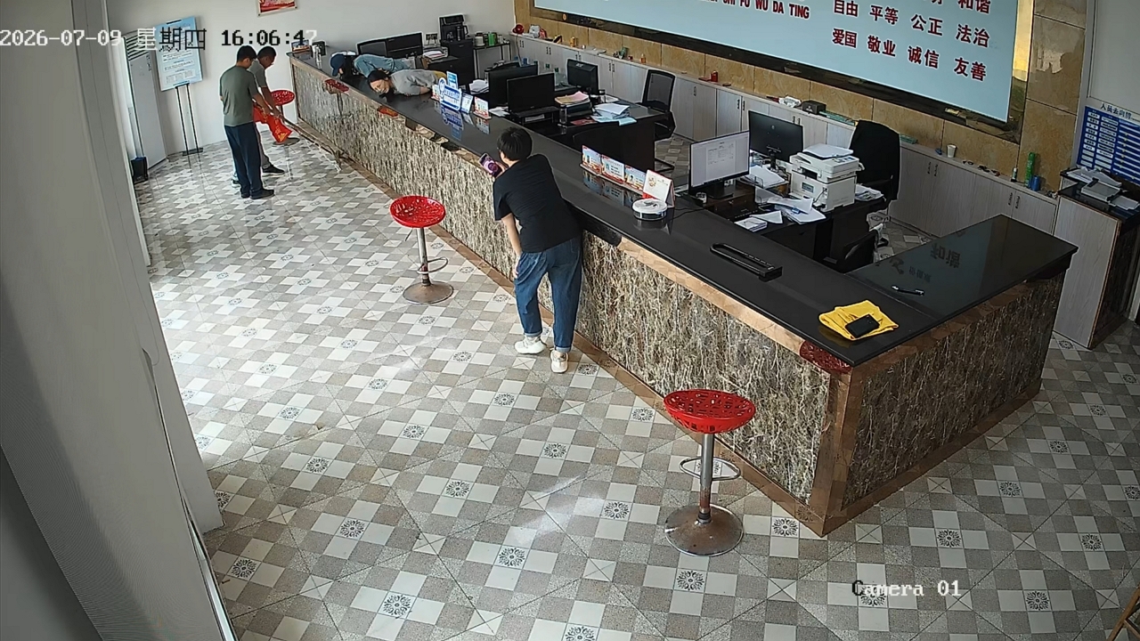 Video thumbnail for Snake Slithers Into Jiangsu Office Through Glass Door