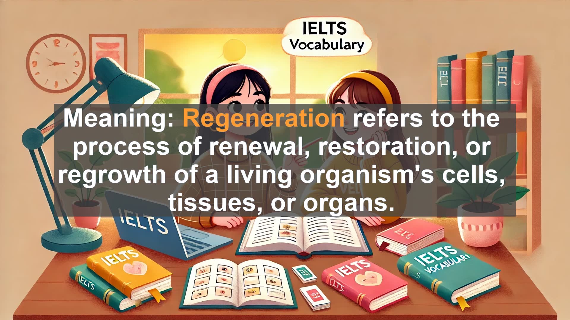 'Video thumbnail for 2000 Must Know IELTS 9.0 Vocabulary - Regeneration: Boost Your IELTS Vocabulary to Band 9'