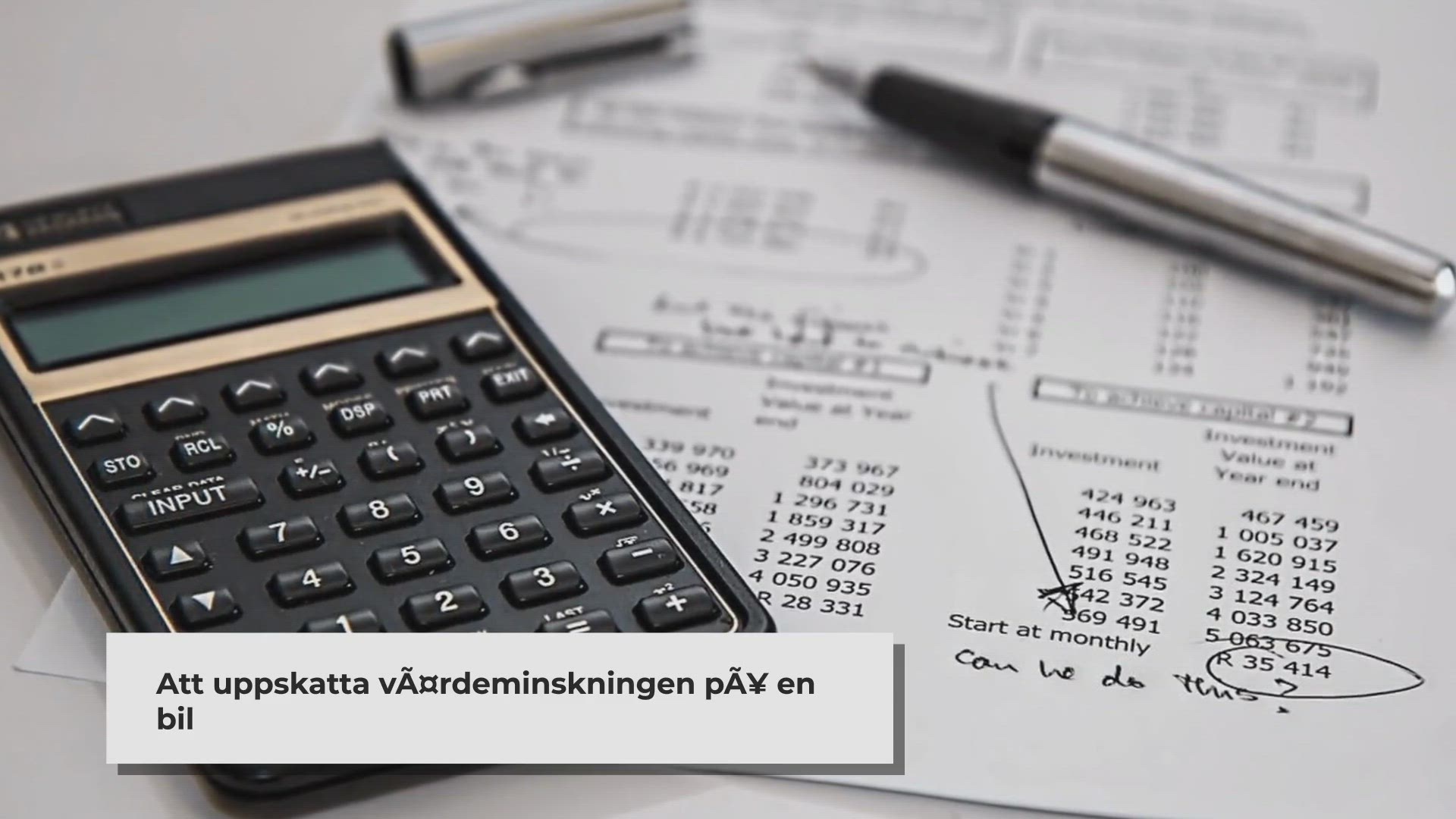 Video thumbnail for Så beräknar du värdeminskningen på din Bil: En Guide