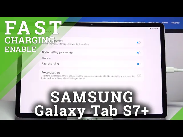 Video thumbnail for How to Turn On / Off Fast Charging in Samsung Galaxy Tab S7+?