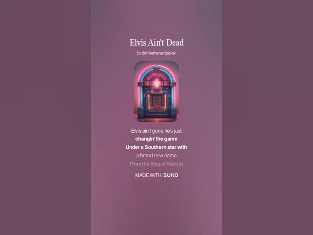 Video thumbnail for Elvis Ain't Dead