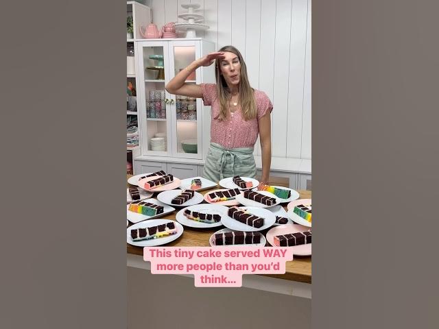 Video thumbnail for The biggest myth about tall cakes? They’re difficult to serve. False! Here's the method I use #cake