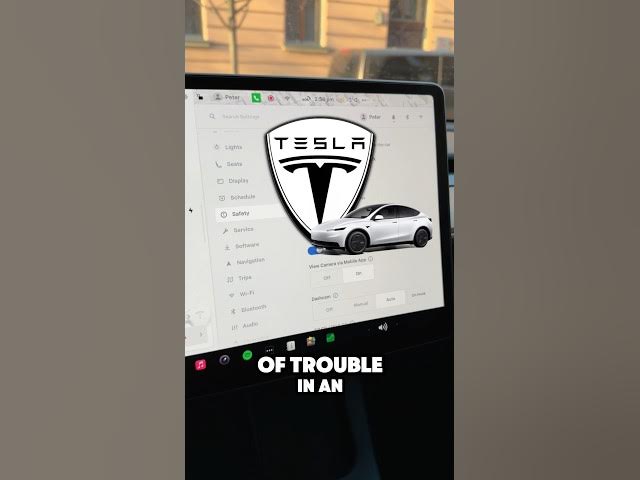 Video thumbnail for Tesla trick that will save you from accidents #tesla #teslatips #accident #cartok #carsettings