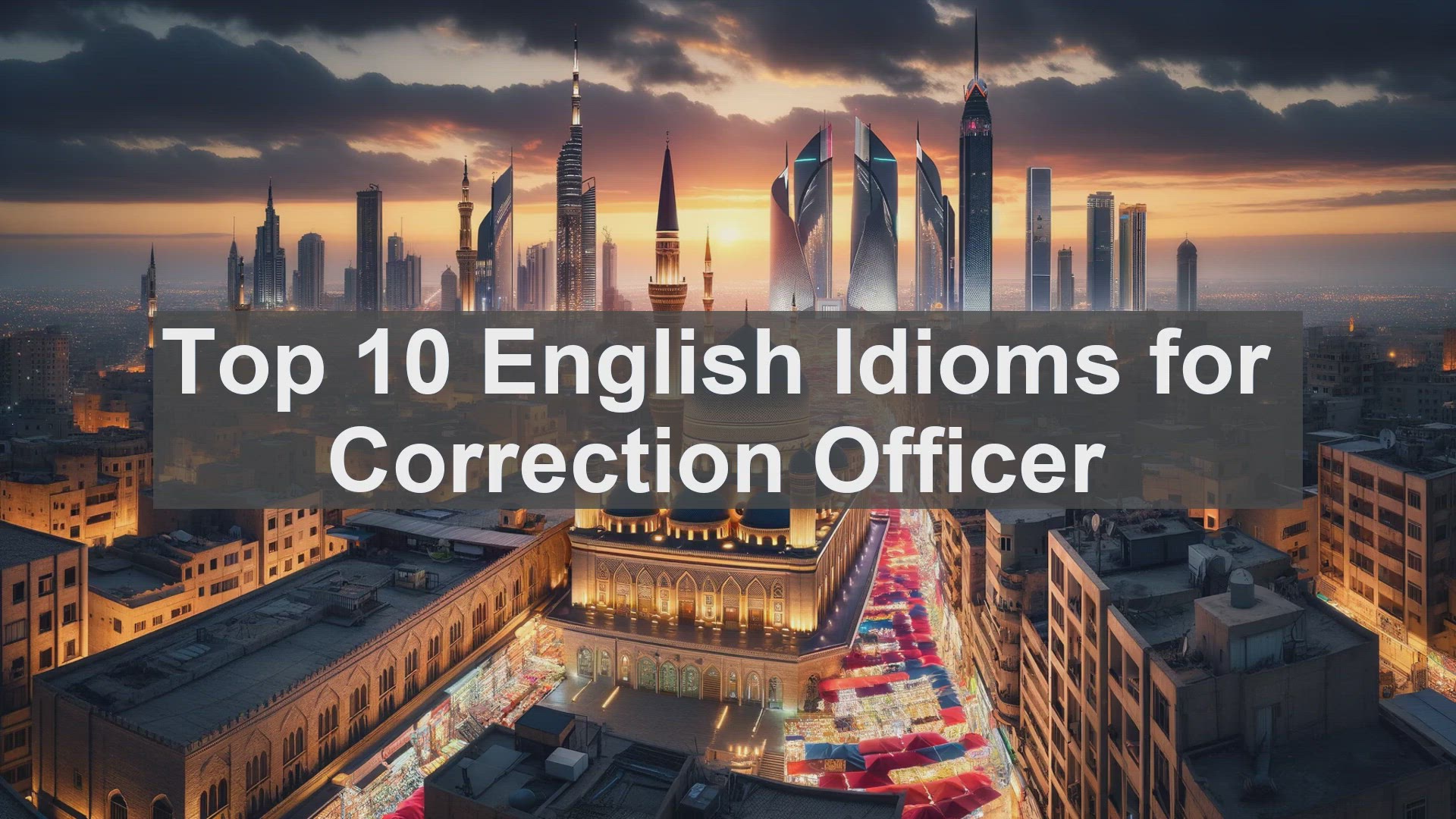 'Video thumbnail for Top 10 English Idioms for Correction Officer'