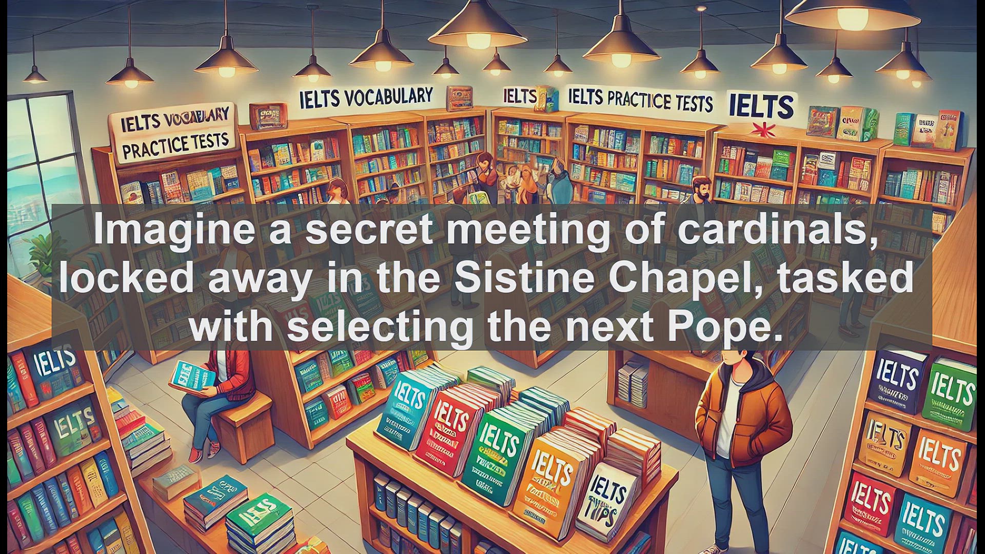 'Video thumbnail for 2000 Must Know IELTS 9.0 Vocabulary - Conclave: The Secret Meetings That Shape History'
