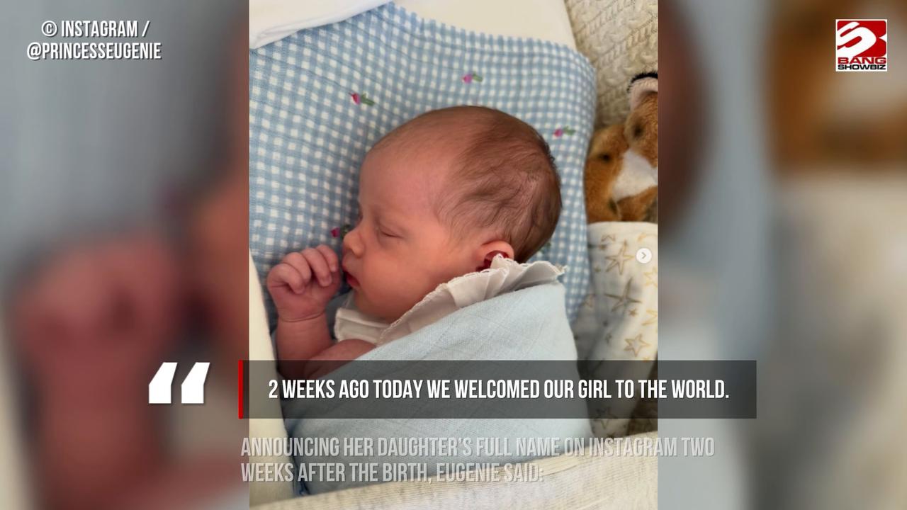Video thumbnail for Princess Eugenie reveals the name of her newborn daughter with a tribute to Queen Elizabeth II