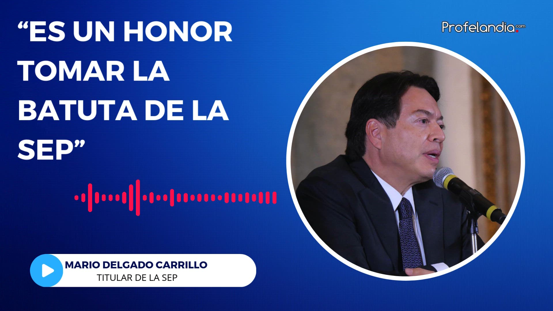 'Video thumbnail for Aquí el primer mensaje de Mario Delgado como titular de la SEP'