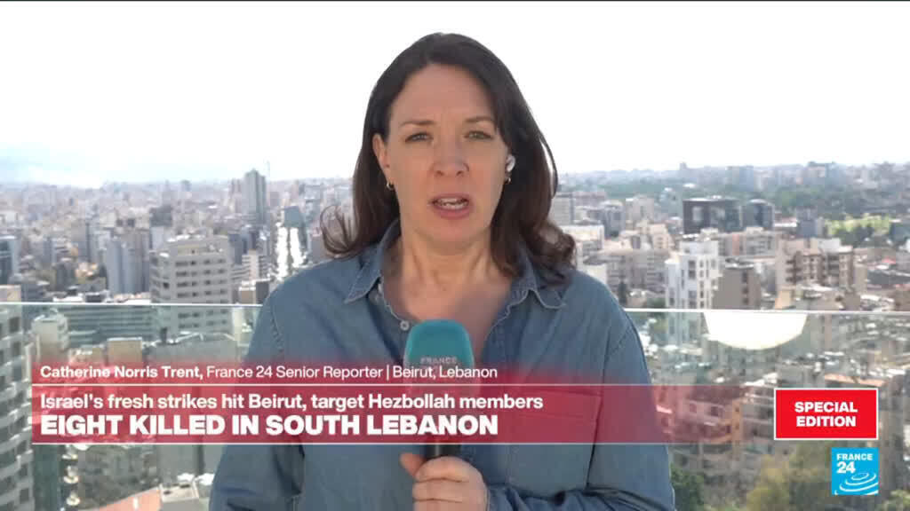 Video thumbnail for 'Very tense situation here': Israel's fresh strikes hit Beirut