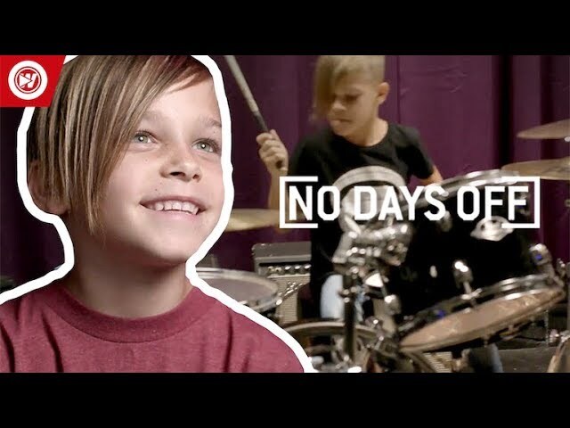 Video thumbnail for 7-Year-Old Is STUNNING On The Drums | No Days Off