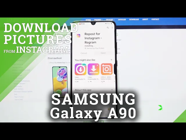 Video thumbnail for Save Instagram Image - SAMSUNG Galaxy A90 & Pictures from Instagram