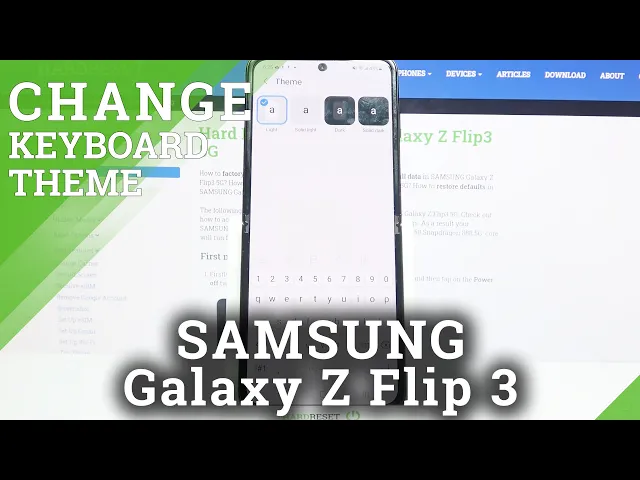 Video thumbnail for How to Change Keyboard Theme on SAMSUNG Galaxy Z Flip 3 – Adjust Keyboard Look