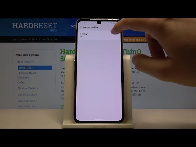 Video thumbnail for How to Enter Auto Correction Options in LG V60 ThinQ – Locate Auto Correction Settings