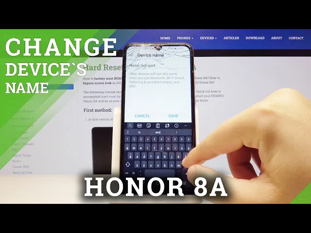 Video thumbnail for How to Rename HONOR 8A – Change Device Name