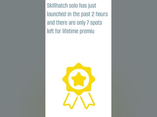 Video thumbnail for Get lifetime premium access now #premium #skillhatchsolo