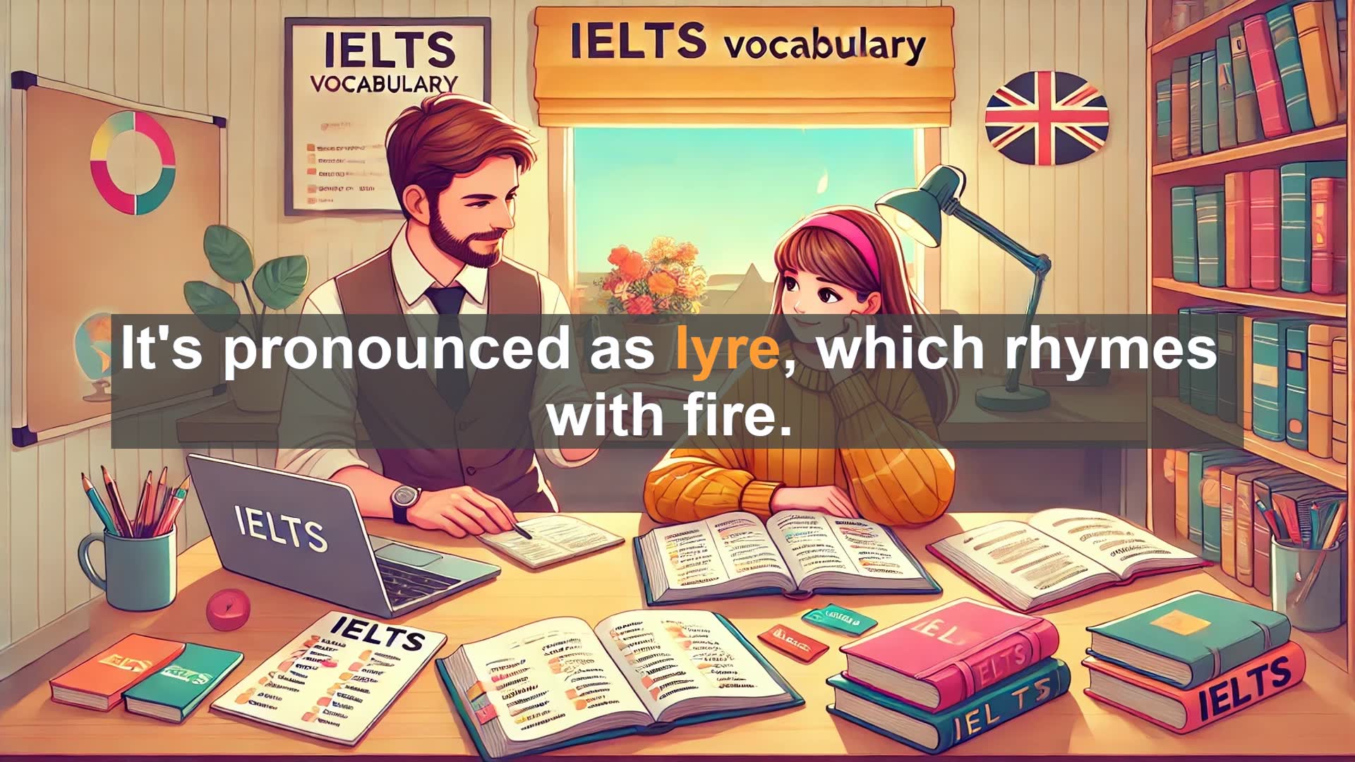 'Video thumbnail for 5000 Must Know IELTS 8.0 Vocabulary - The Lyre: Ancient Instrument and Vocabulary Booster'