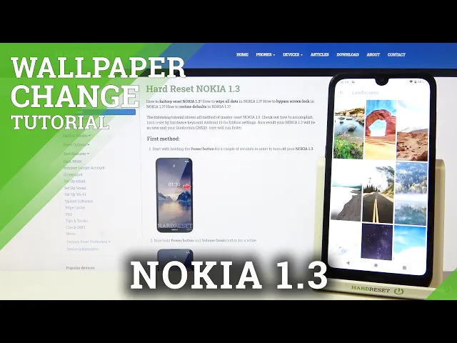 Video thumbnail for Nokia 1.3 Presentation of Default Wallpapers