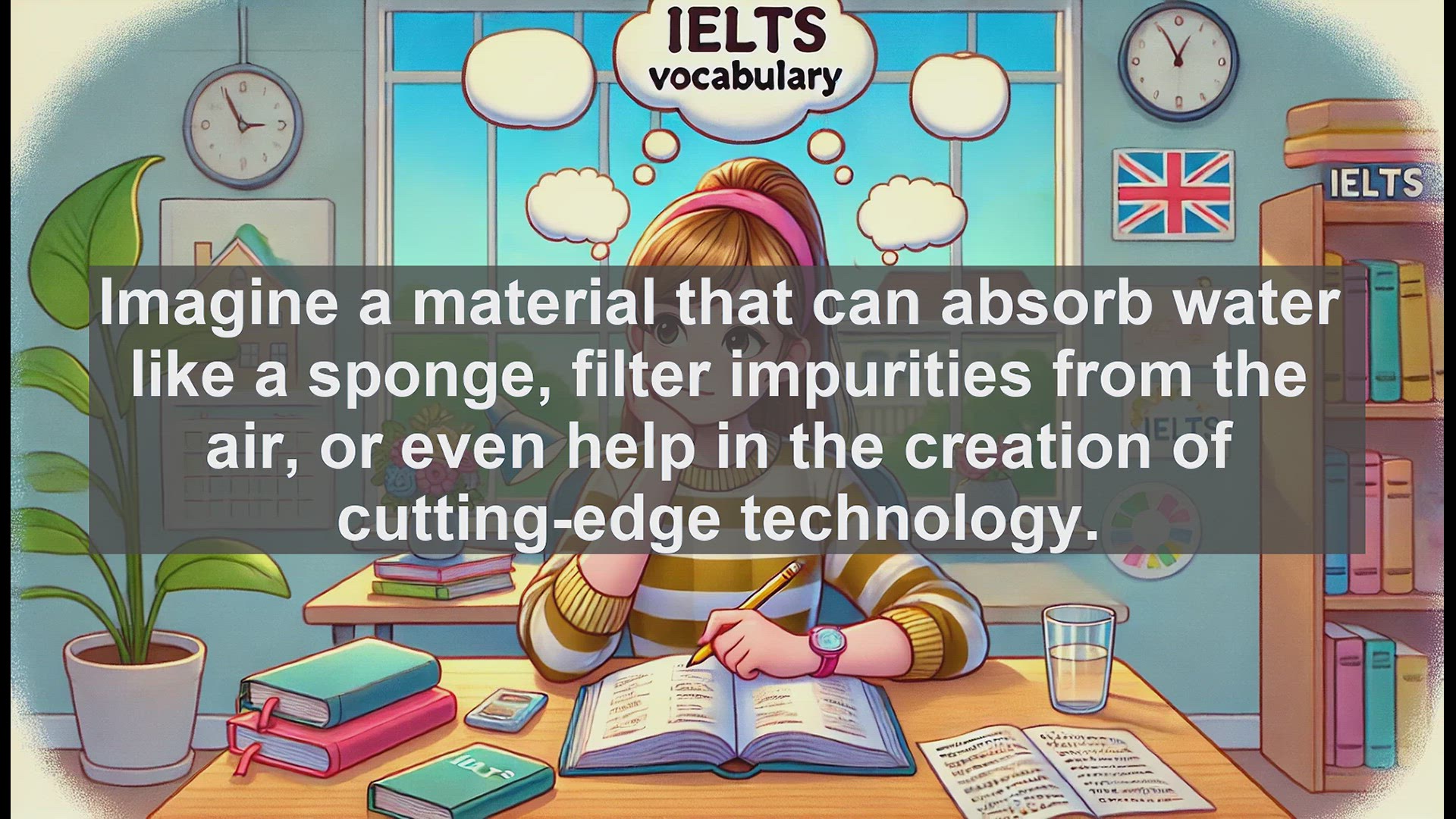 'Video thumbnail for 2000 Must Know IELTS 9.0 Vocabulary - Porous: The Fascinating World of Materials with Tiny Holes'