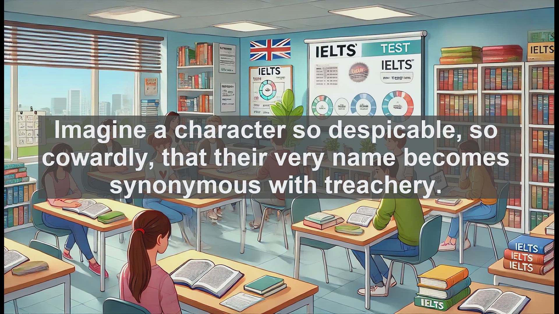 'Video thumbnail for 5000 Must Know IELTS 8.0 Vocabulary - Dastard: The Powerful Word for Cowardly Villains'