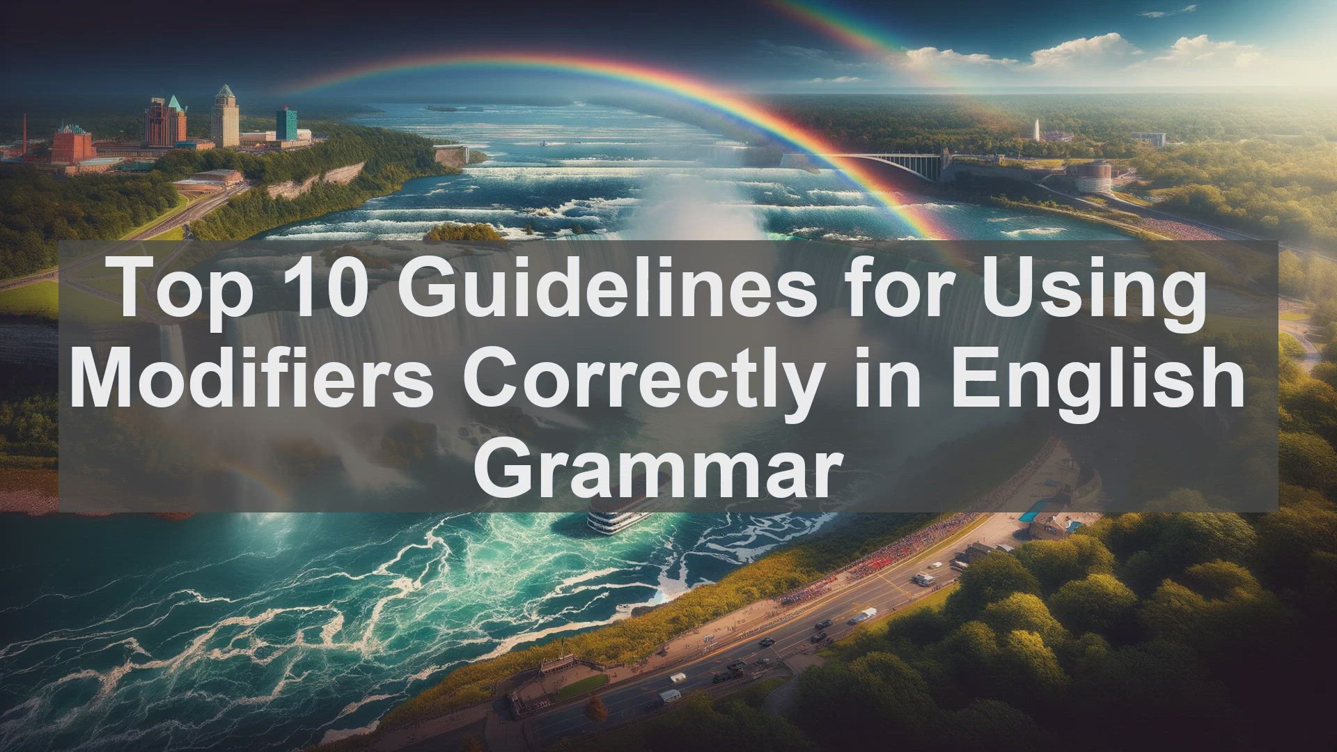 'Video thumbnail for Top 10 Guidelines for Using Modifiers Correctly in English Grammar'