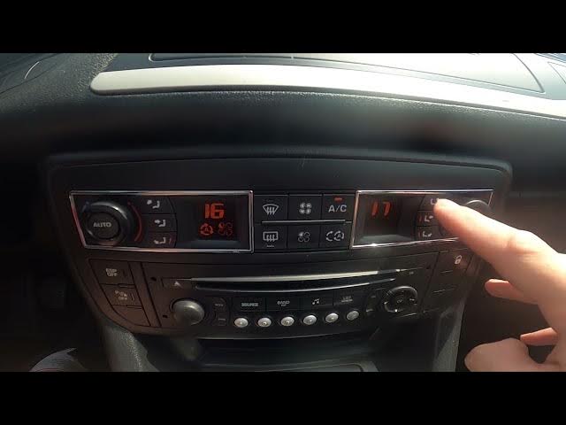 Video thumbnail for How to Change Blowing Direction in Citroen C5 III ( 2007 – 2017 ) | Adjust Airflow Direction