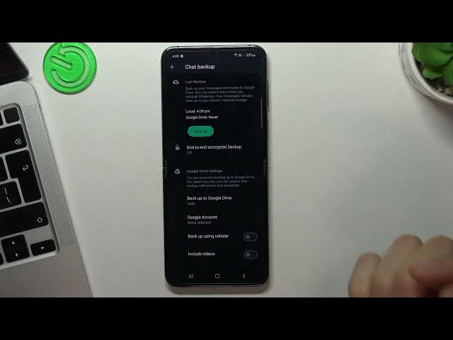 Video thumbnail for How to Back Up WhatsApp Chats & Data to Google Drive on SAMSUNG Galaxy Z Flip5 - Cloud Backup