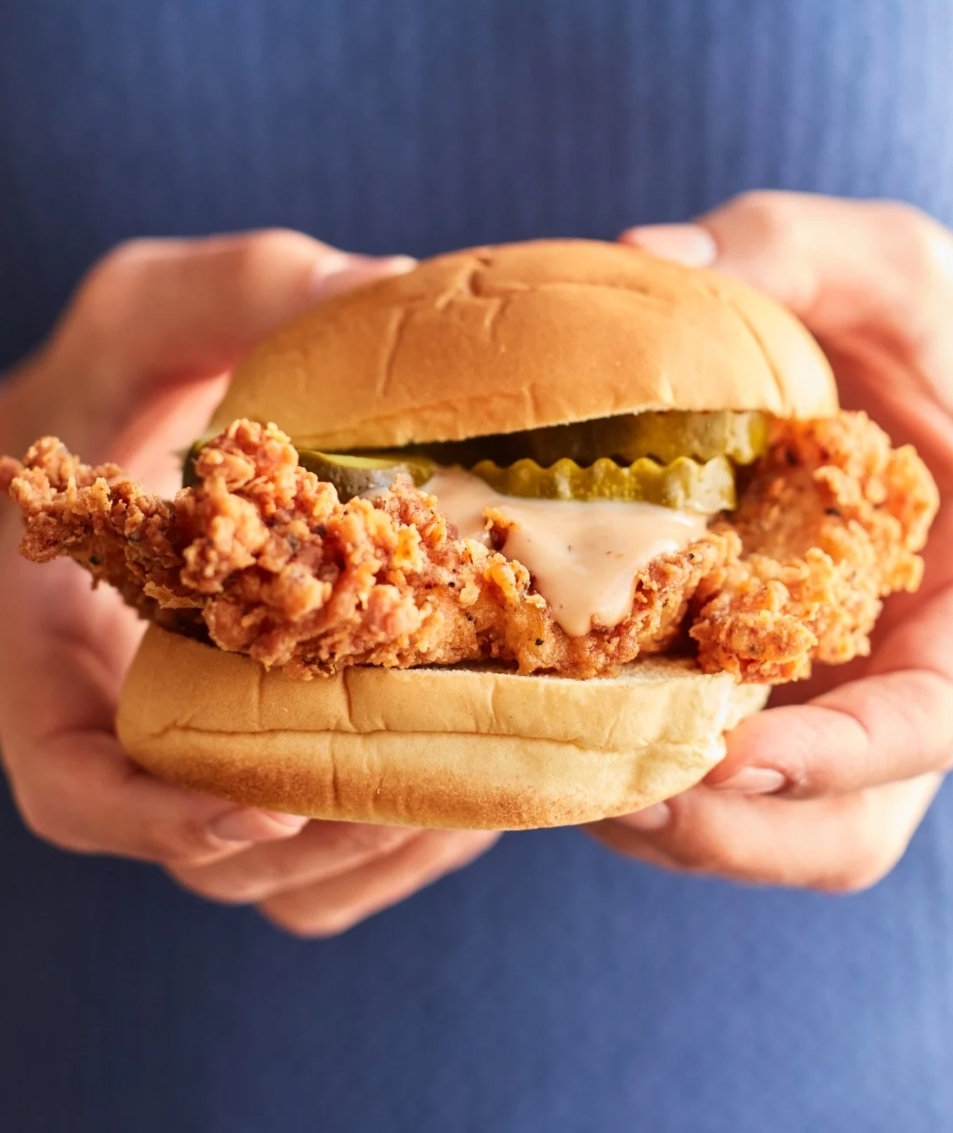 'Video thumbnail for Fried chicken sandwiches Recipe '