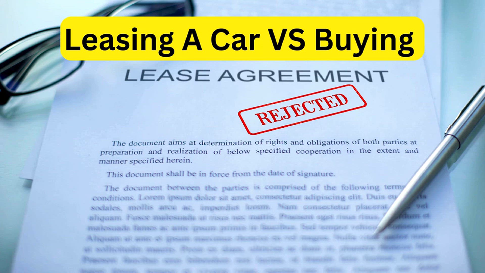 'Video thumbnail for Leasing A Car VS Buying A Car'