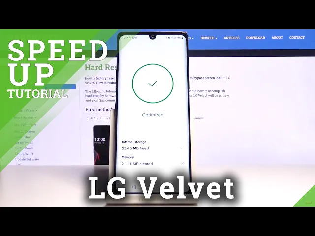 Video thumbnail for How to Speed Up LG VELVET – Optimize Android Device