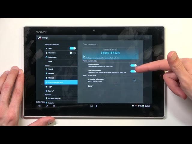 Video thumbnail for How to enter Power Saving Mode on Sony Xperia Tablet Z | Activation Saving Mode on Xperia Tablet Z