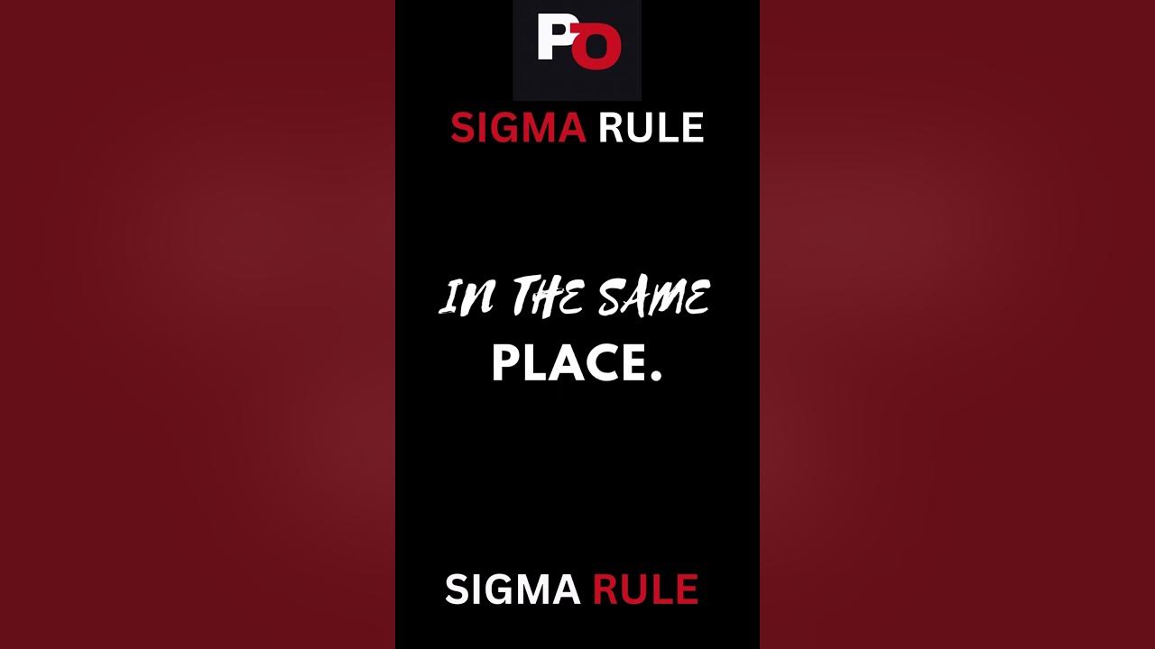 Video thumbnail for Male Sigma Rule #1 #shorts