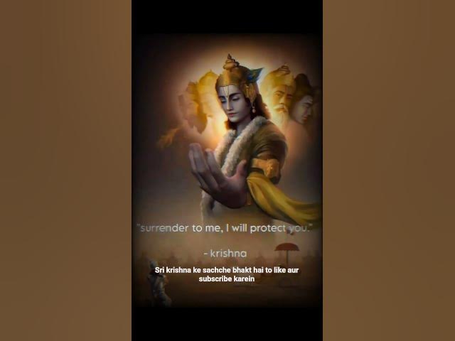 Video thumbnail for Surrender to sri krishna...he will protect for sure😌✨🤞 #sanatandharma #motivation #gitaquotes
