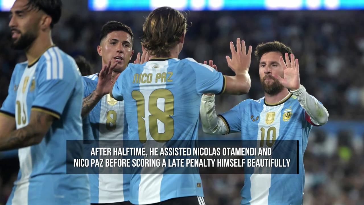 Video thumbnail for Messi Bids Emotional Farewell to Argentina After Final Master Class.