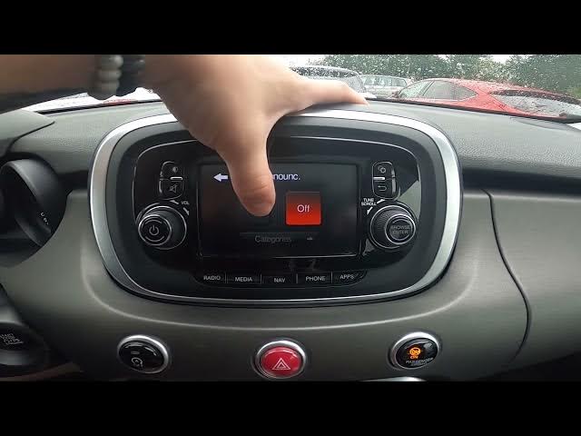 Video thumbnail for How to Enable or Disable DAB Announcements in Fiat 500X Crossover ( 2014 – 2018 )