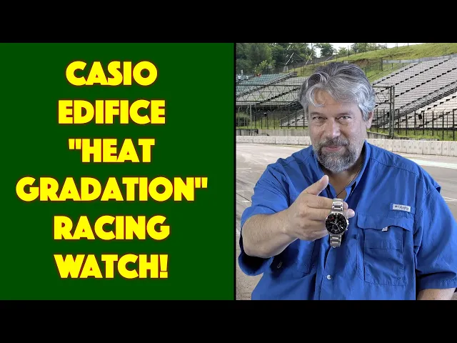 Video thumbnail for CASIO EDIFICE EFR573 HG-1AV Sport Chronograph Watch -- REVIEW